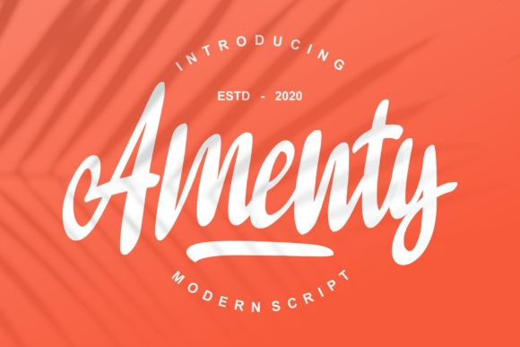 Amenty Script: A Timeless Font for Professional Branding