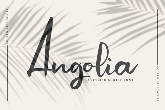 Angolia Script: A Delicate Handwritten Font for Creative Projects