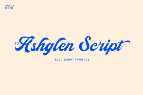 Ashglen Script: A Handwritten Typeface for Creative Makers