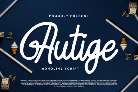Autige Script: A Vintage Font That Elevates Branding