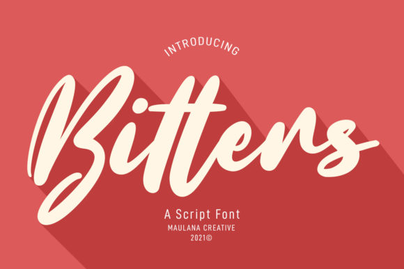 Bitters Script: A Refined Script Font for Modern Branding