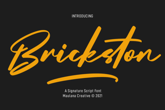 Brickston Script: A Font That Elevates Brand Identity