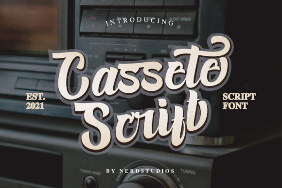Cassete Script: A Bold Handwritten Font for Digital Branding