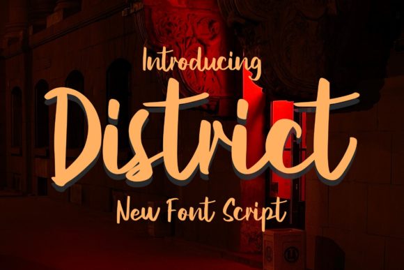 Choosing District Script for a Modern Web Design Project