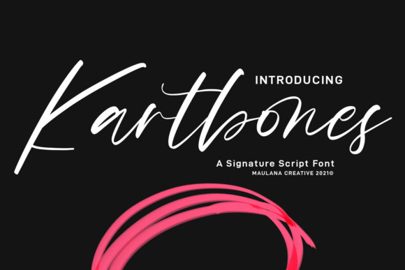 Kartbones Script: A Whimsical Typeface for Editorial Elegance