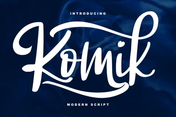Komik Script for Web Design and Branding