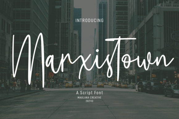 Marxistown Script: A Designer's Take on a Bold Display Font