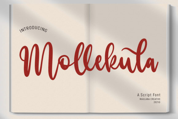 Mollekula Script: A Handwritten Font for Editorial Design