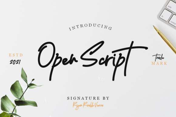 Open Script: A Playful Typeface for Creative Branding