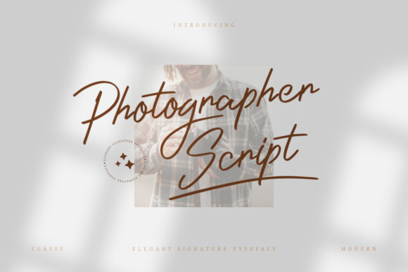 Photographer Script: A Modern Handwritten Font for Business Branding