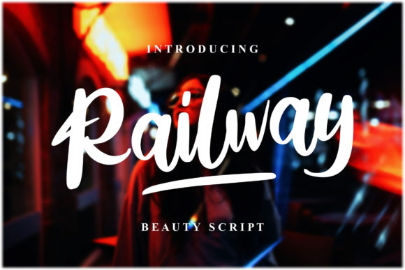 Railway Script Font for Web Design Projects