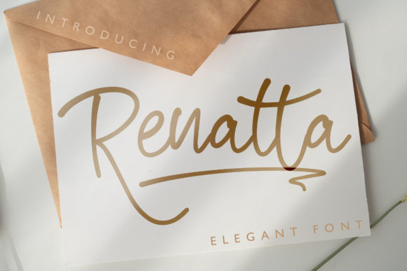 Renatta Script for Web Design: A Vintage Touch with Modern Appeal