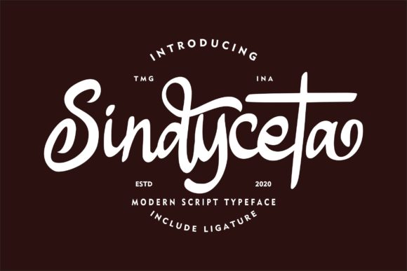 Sindyceta Script: A Vintage-Inspired Font for Editorial Elegance