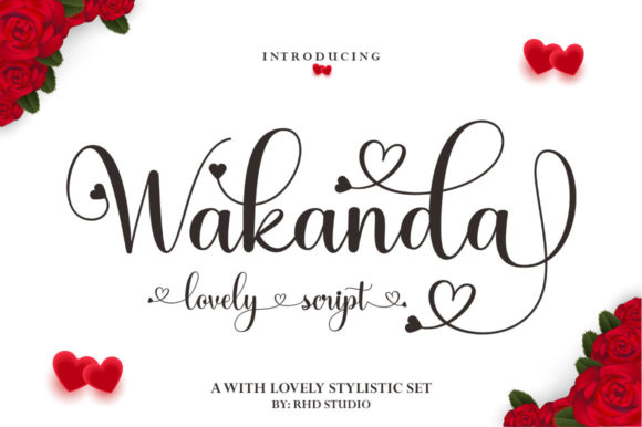 Wakanda Script: A Playful Font for Handmade Creations
