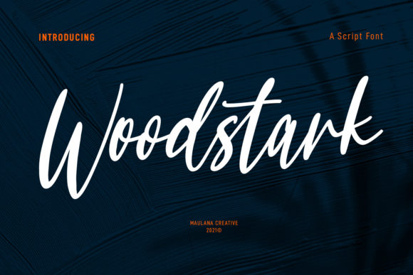 Woodstark Script: A Brushed Beauty for Handmade Creations